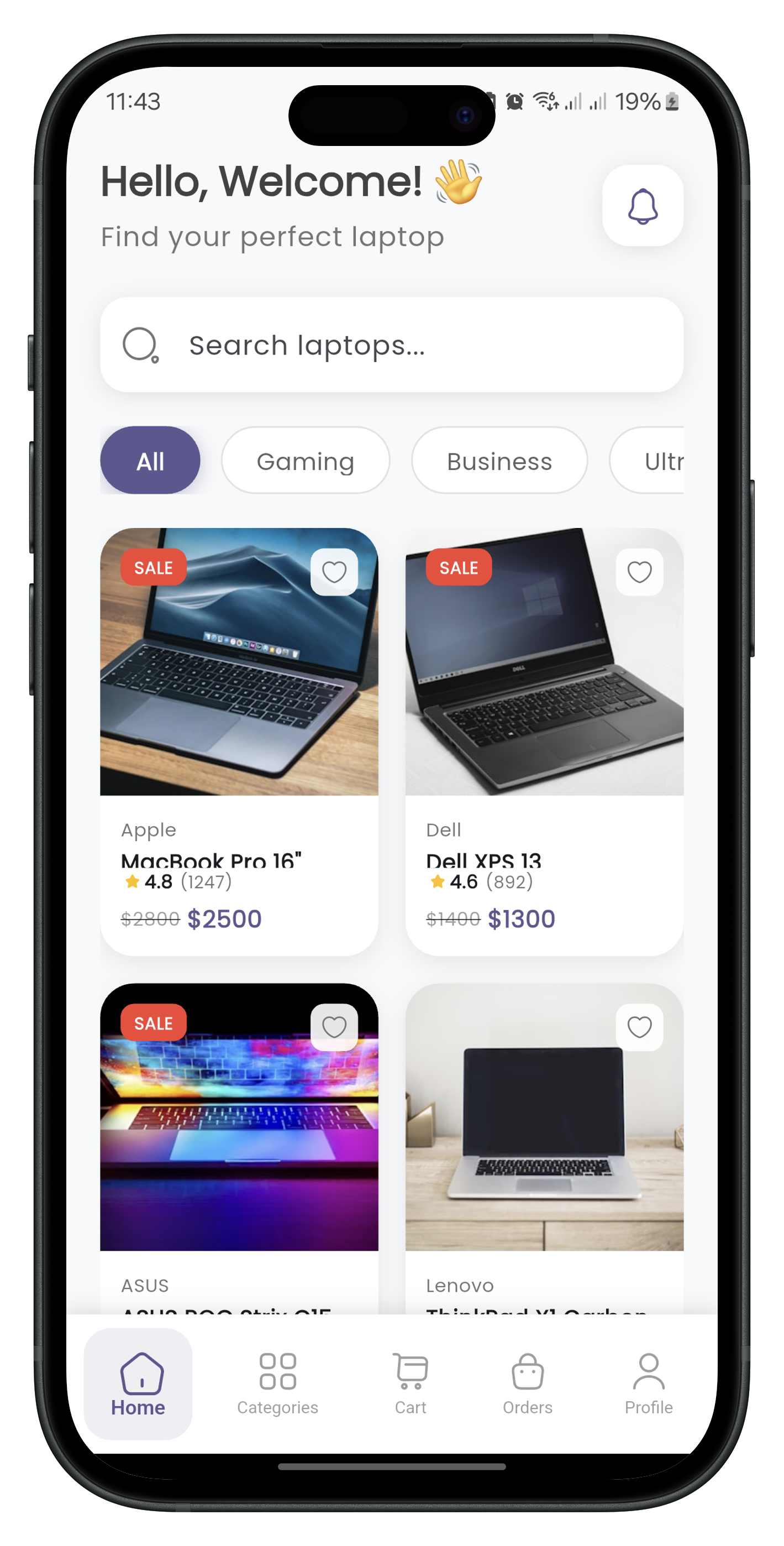 Laptop Store App