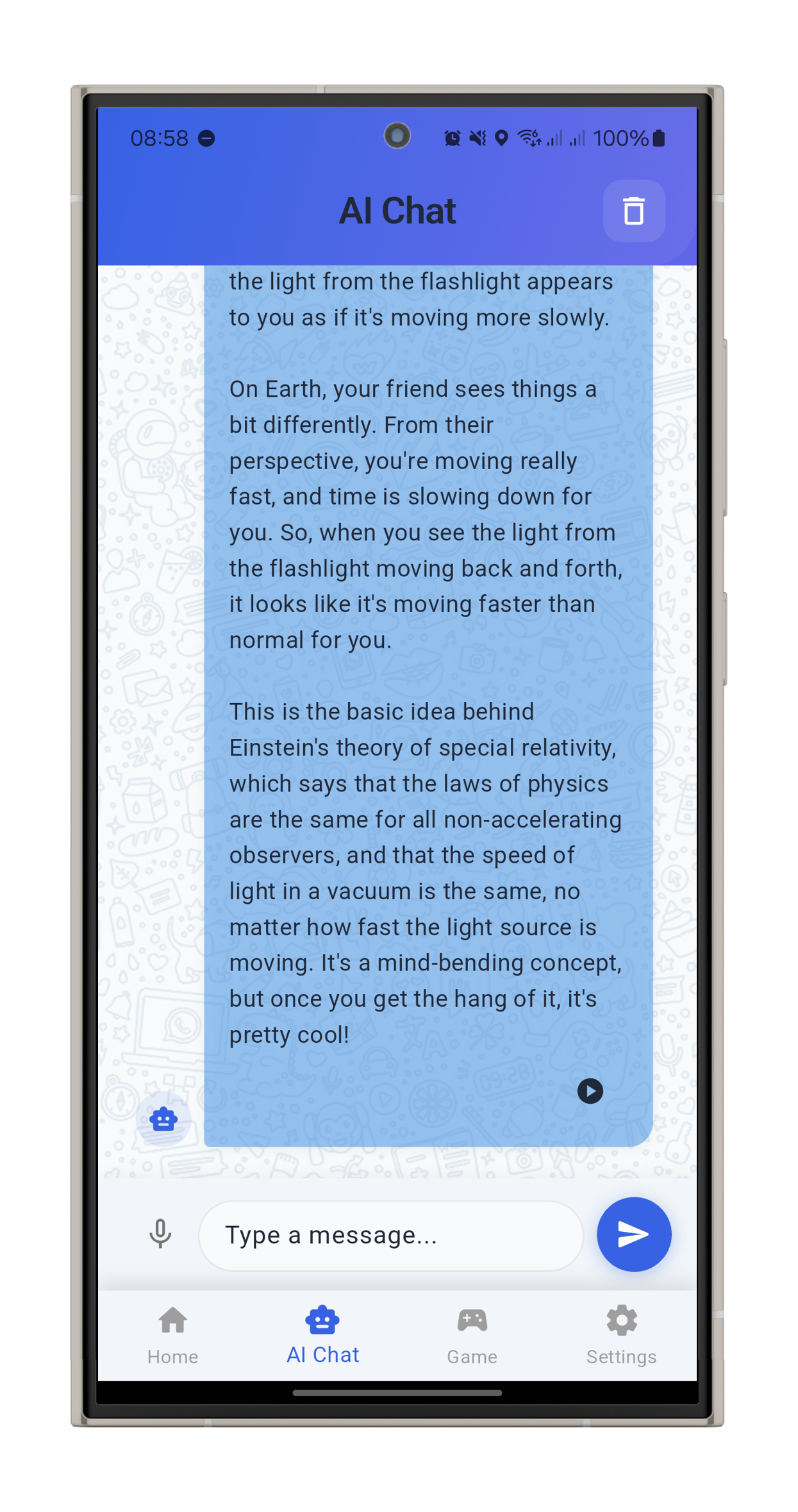 AI Chat Screen