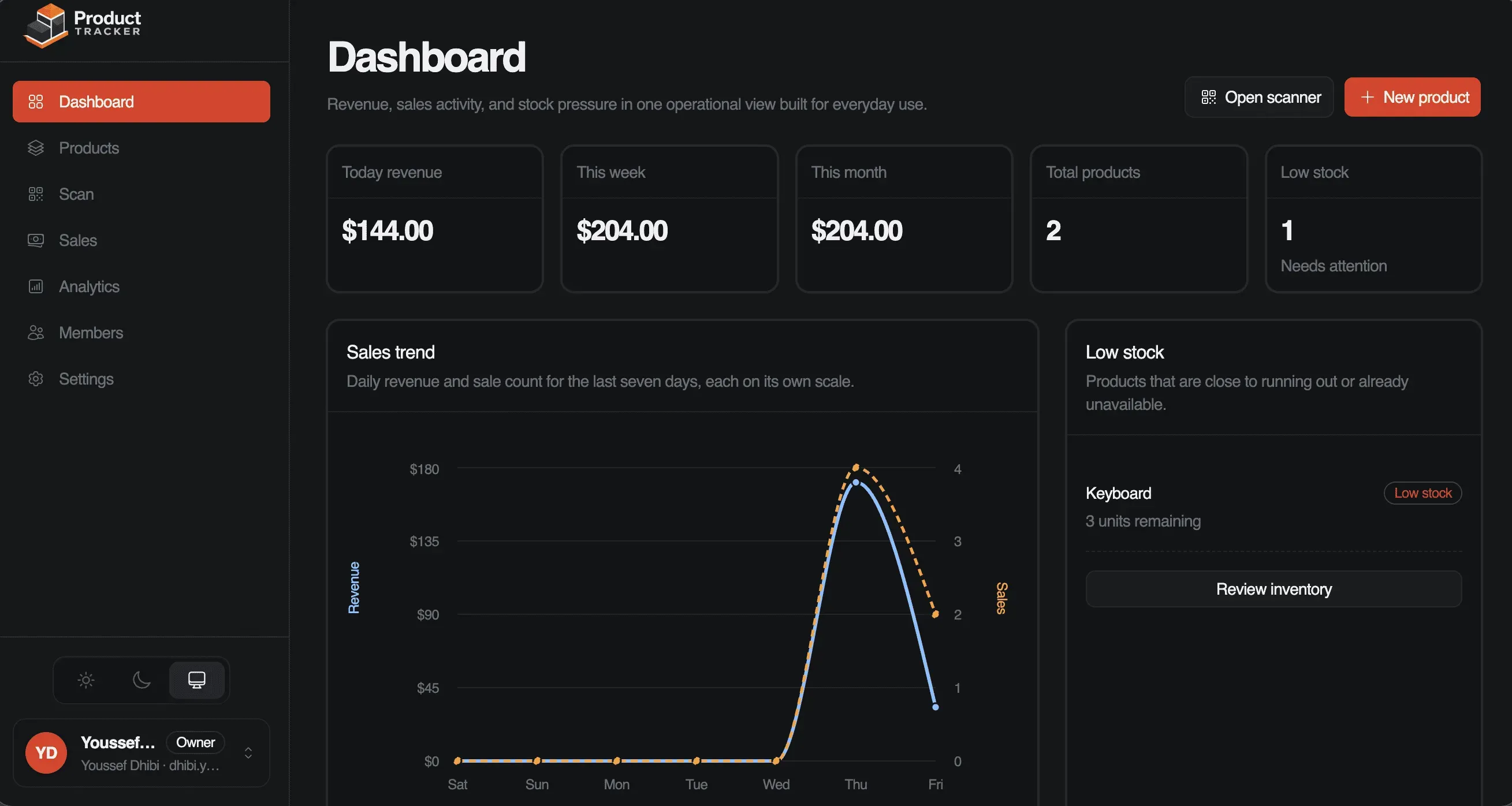 Product Tracker