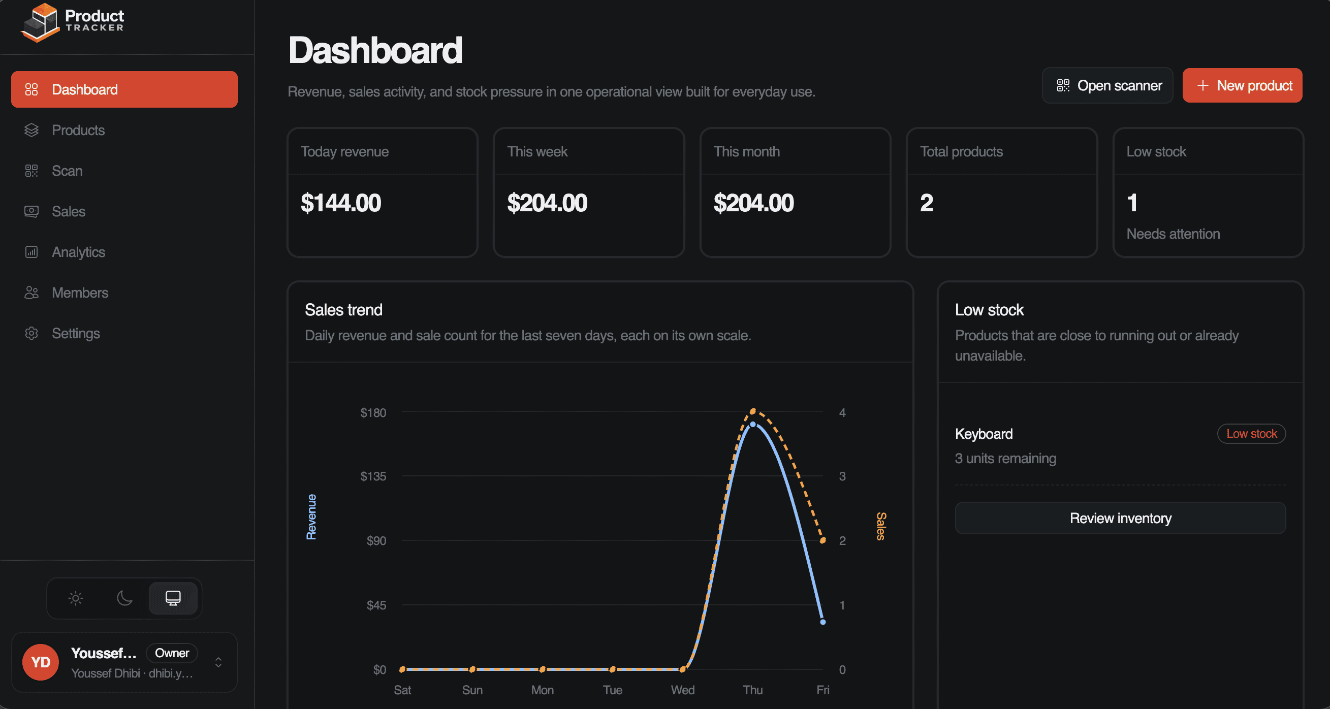 Product Tracker